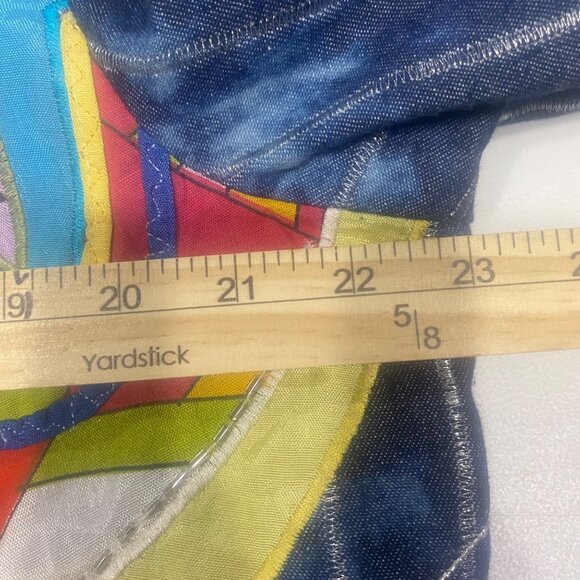 Drapers & Damons Floral Embroidered Jacket Womens Size L Lined Button Down Long - Picture 7 of 11